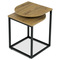 Odkládací stolek Autronic Stůl odkládací, MDF deska s dekorem divoký dub, černý kov. (CT-609 OAK) (7)