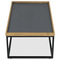 Konferenční stůl Autronic Stůl konferenční, MDF deska šedá s dekorativní hranou divoký dub, černý kov. (CT-613 OAK) (6)