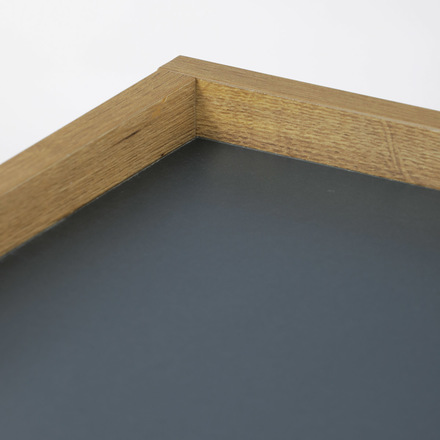 Konferenční stůl Autronic Stůl konferenční, MDF deska šedá s dekorativní hranou divoký dub, černý kov. (CT-611 OAK) (7)