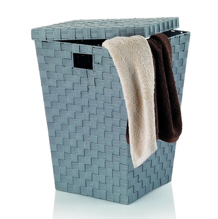 Prádelní koš Kela KL-23072 Alvaro šedý, 40x40x52cm (1)