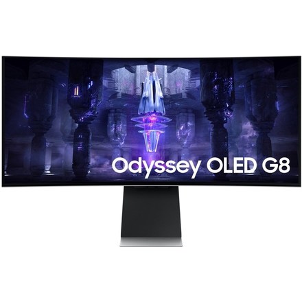 LED monitor Samsung Odyssey G85SB 34&apos;&apos;/OLED/3440x1440/175Hz/0,1ms/Silver/2R (LS34BG850SUXEN)