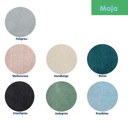 Koupelnová předložka Kela KL-23532 Maja 100x60 cm polyester rockově šedá (5)