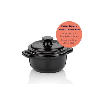 Servírovací a zapékací miska Kela KL-15290 Malin keramická světle šedá s poklicí 8,0 cm,10,0 cm (4)