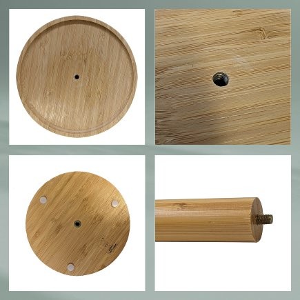 Držák kuchyňských rolí Kela KL-12029 Clea bambus světle hnědý 33,0cm 16,0cm (2)