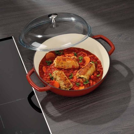 Farmářská pánev Kela KL-11964 Calido litinová červená kulatá 16,0cm 28,0cm 3,8l (1)