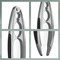 Louskáček Kela KL-10043 Crepa zinek litý stříbrný matný 16,0x5,0cm (2)