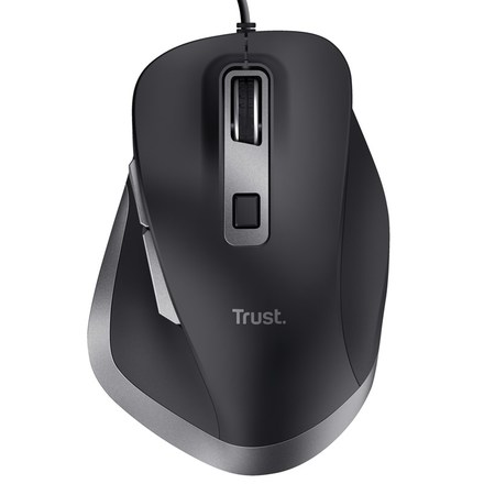 Počítačová myš Trust Fyda optická/ 6 tlačítek/ 5000DPI - černá