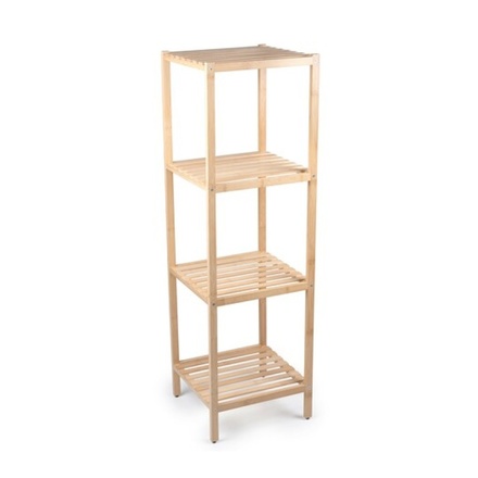 Regál Alpina ED-247426 do koupelny 4 police bambus