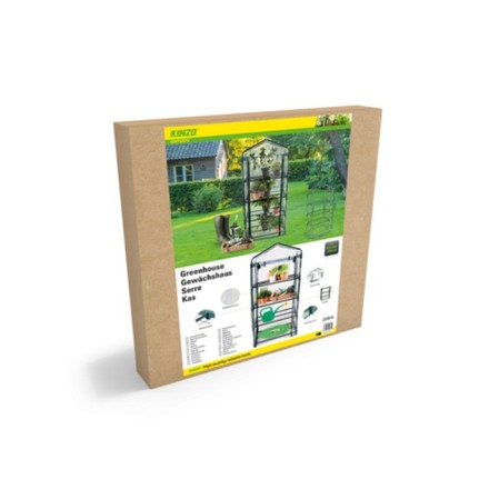 Zahradní foliovník Kinzo ED-219565 4 police 69x49x160 cm (2)