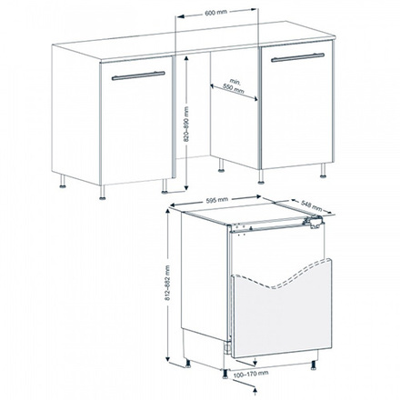 Vestavný mrazák Vestfrost VR-BS16501M0 (2)
