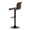 Barová židle Autronic Židle barová, hnědá látka v imitaci broušené kůže, černá podnož, výškově stavitelná (AUB-806 BR3) (5)