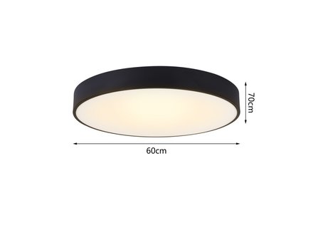 Stropní svítidlo Immax (07202L) NEO RONDATE SLIM Smart LED 60x7cm 53W černá (1)
