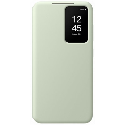 Pouzdro na mobil flipové Samsung Smart View na Galaxy S24 - zelené