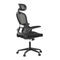 Kancelářská židle Autronic Židle kancelářská, černý mesh, černý plast, nastavitelný podhlavník, bederní opěrka (KA-E530 BK) (9)