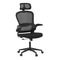 Kancelářská židle Autronic Židle kancelářská, černý mesh, černý plast, nastavitelný podhlavník, bederní opěrka (KA-E530 BK) (12)
