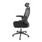 Kancelářská židle Autronic Židle kancelářská, černý mesh, černý plast, nastavitelný podhlavník, bederní opěrka (KA-E530 BK) (15)