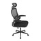 Kancelářská židle Autronic Židle kancelářská, černý mesh, černý plast, nastavitelný podhlavník, bederní opěrka (KA-E530 BK) (22)