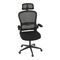Kancelářská židle Autronic Židle kancelářská, černý mesh, černý plast, nastavitelný podhlavník, bederní opěrka (KA-E530 BK) (24)