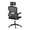 Kancelářská židle Autronic Židle kancelářská, černý mesh, černý plast, nastavitelný podhlavník, bederní opěrka (KA-E530 BK) (8)