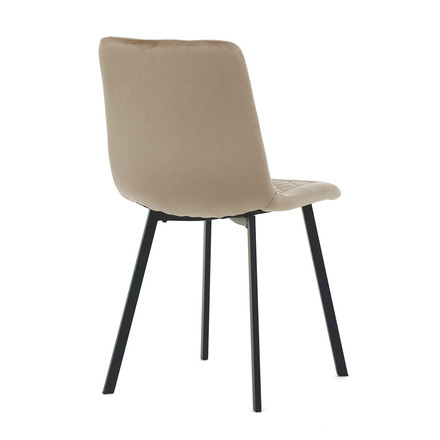 Moderní jídelní židle Autronic Židle jídelní, cappuccino samet, kov černý mat (DCL-973 CAP4) (9)