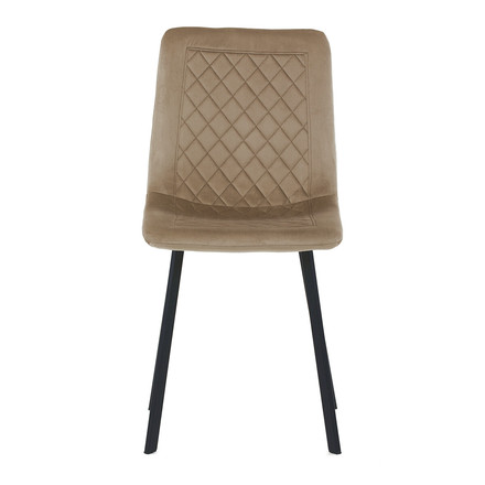 Moderní jídelní židle Autronic Židle jídelní, cappuccino samet, kov černý mat (DCL-973 CAP4) (2)