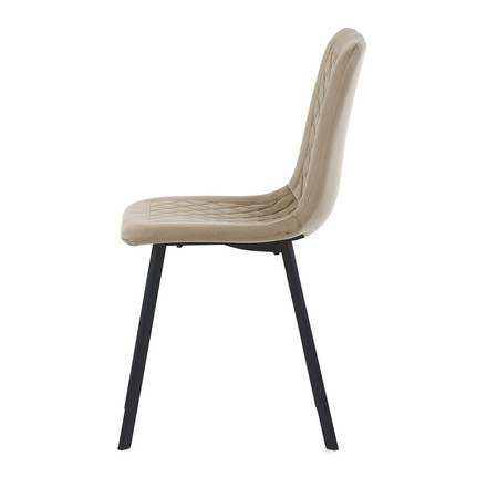 Moderní jídelní židle Autronic Židle jídelní, cappuccino samet, kov černý mat (DCL-973 CAP4) (5)