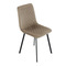 Moderní jídelní židle Autronic Židle jídelní, cappuccino samet, kov černý mat (DCL-973 CAP4) (24)