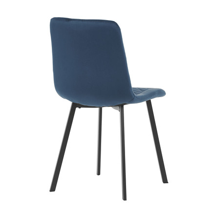 Moderní jídelní židle Autronic Židle jídelní, modrý samet, kov černý mat (DCL-973 BLUE4) (9)