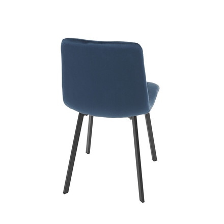 Moderní jídelní židle Autronic Židle jídelní, modrý samet, kov černý mat (DCL-973 BLUE4) (20)