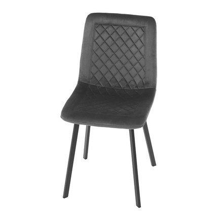 Moderní jídelní židle Autronic Židle jídelní, šedý samet, kov černý mat (DCL-973 GREY4) (13)