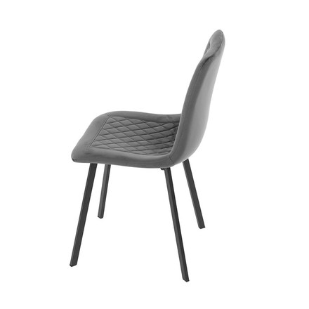 Moderní jídelní židle Autronic Židle jídelní, šedý samet, kov černý mat (DCL-973 GREY4) (16)