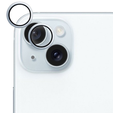 Tvrzené sklo Epico Aluminium Lens Protector na Apple iPhone 15/ 15 Plus - modré