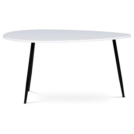 Konferenční stůl Autronic Konferenční stůl, MDF deska, bilý matt, černý kov (AF-3012 WT) (1)