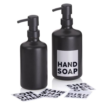 Dávkovač mýdla Kela KL-23698 Leonie keramický černý 20,0cm 7,5cm 300,0ml (6)