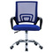 Kancelářská židle Autronic potah modrá látka MESH a síťovina MESH, výškově nastavitelná, kovový chromovaný kříž (KA-L103 BLUE) (1)