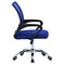 Kancelářská židle Autronic potah modrá látka MESH a síťovina MESH, výškově nastavitelná, kovový chromovaný kříž (KA-L103 BLUE) (3)