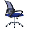Kancelářská židle Autronic potah modrá látka MESH a síťovina MESH, výškově nastavitelná, kovový chromovaný kříž (KA-L103 BLUE) (4)