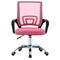 Kancelářská židle Autronic potah růžová látka MESH a síťovina MESH, výškově nastavitelná, kovový chromovaný kříž (KA-L103 PINK) (1)