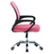 Kancelářská židle Autronic potah růžová látka MESH a síťovina MESH, výškově nastavitelná, kovový chromovaný kříž (KA-L103 PINK) (3)