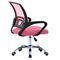 Kancelářská židle Autronic potah růžová látka MESH a síťovina MESH, výškově nastavitelná, kovový chromovaný kříž (KA-L103 PINK) (4)