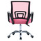 Kancelářská židle Autronic potah růžová látka MESH a síťovina MESH, výškově nastavitelná, kovový chromovaný kříž (KA-L103 PINK) (5)