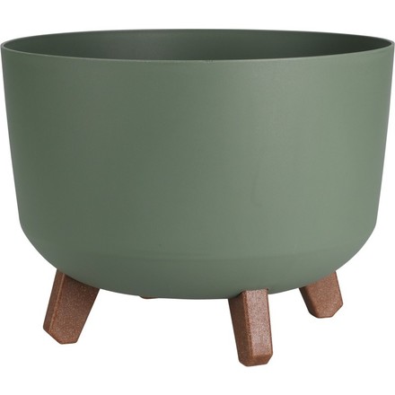 Květináč ProGarden KO-Y89300610 na nohách zelená 29 x 17 cm