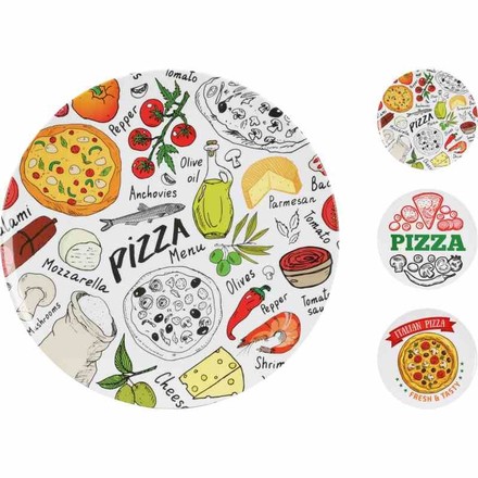 Pizza talíř Excellent KO-177601820ital 33 cm design ITALIAN PIZZA