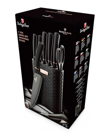 Sada nožů Berlingerhaus BH-2501 ve stojanu 7 ks Black Rose Collection (4)