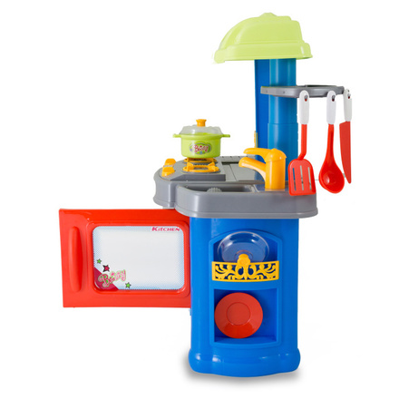 Dětská kuchyňka G21 Kitchen set II. Dětská kuchyňka s příslušenstvím modrá (5)