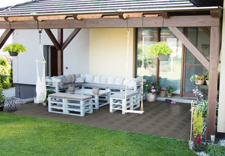 WPC dlaždice G21 WPC dlaždice Palmyra, Incana 2,3x30x30 cm (3)