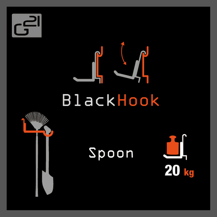 Závěsný systém G21 BlackHook spoon 20x7,5 cm (5)