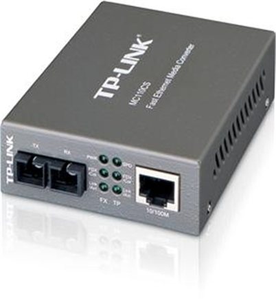 Převodník TP-Link MC110CS konvertor, 1x10/100M RJ45 / 1 x singl-mode - Verze 2 (9V)