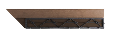 Přechodová lišta pro WPC dlaždice G21 třešeň pro WPC dlaždice, 38,5 x 7,5 cm rohová (levá) (3)