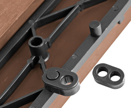 Přechodová lišta pro WPC dlaždice G21 třešeň pro WPC dlaždice, 38,5 x 7,5 cm rohová (levá) (7)